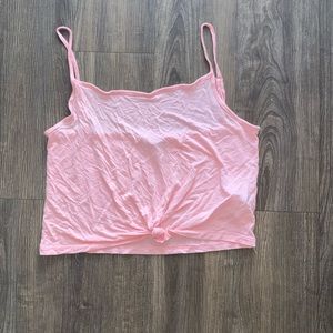 Cotton On pink tank top/ crop top